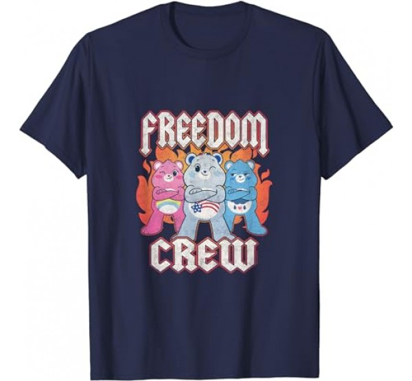 Care Bears 4th Of July Freedom Crew Retro Metal Rock Poster T-Shirt Care Bears 4th Of July Freedom Crew Retro Metal Rock Poster T-Shirt